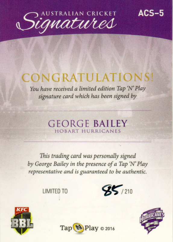 George Bailey back