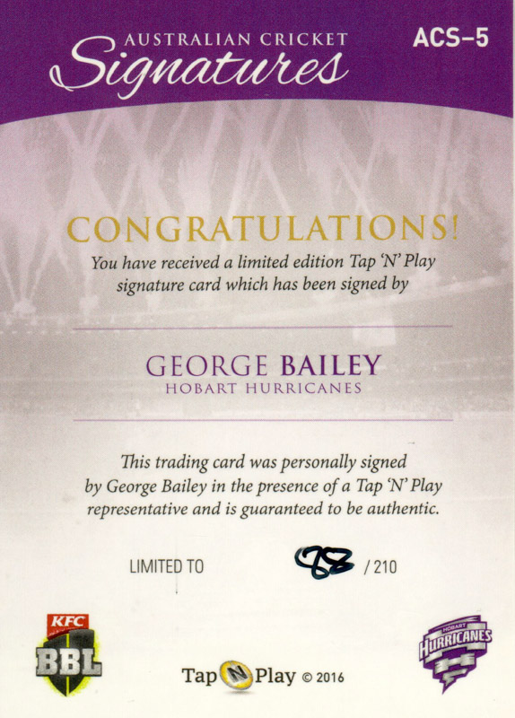 George Bailey back