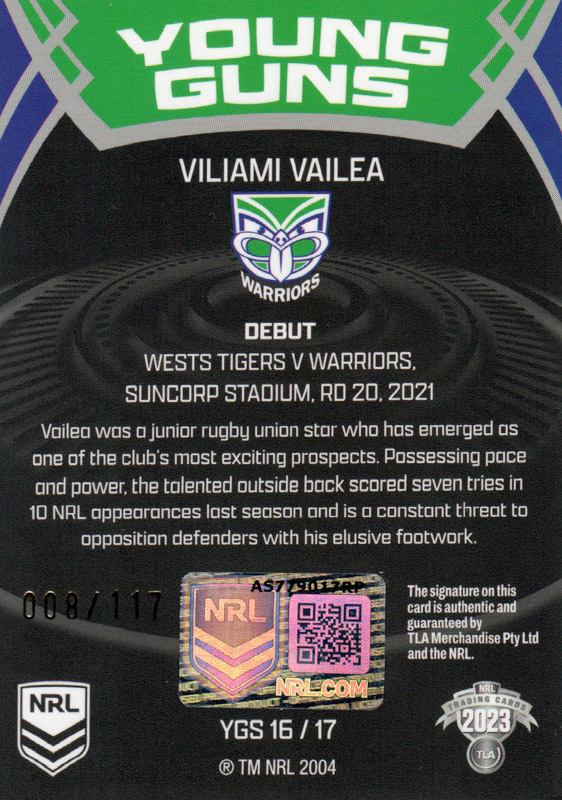 Viliami Vailea back
