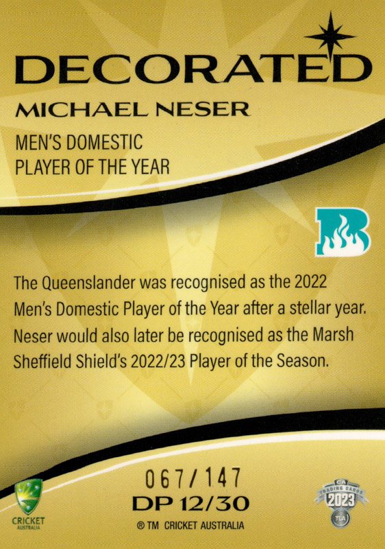 Michael Neser back