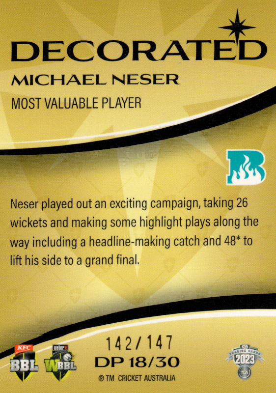 Michael Neser back
