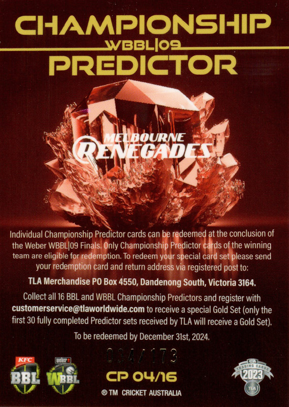 Melbourne Renegades back