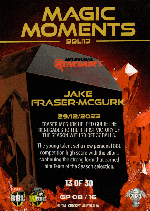 Jake Fraser-McGurk back