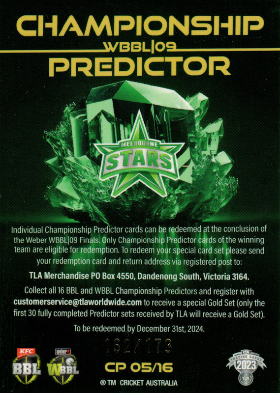 Melbourne Stars back