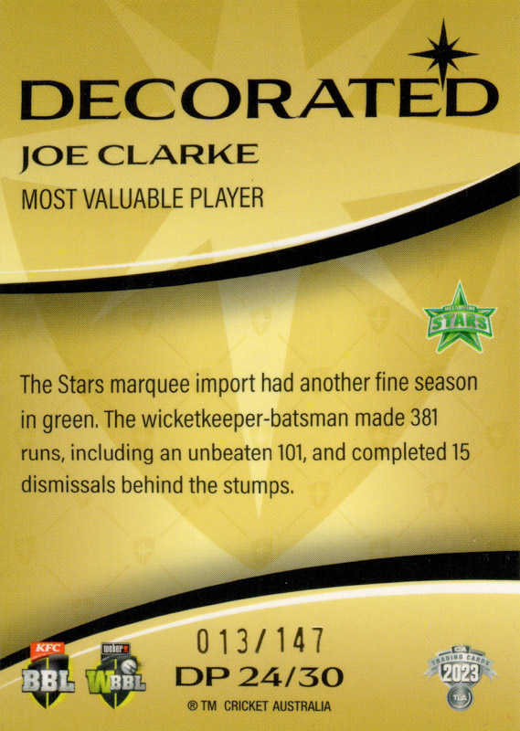 Joe Clarke back