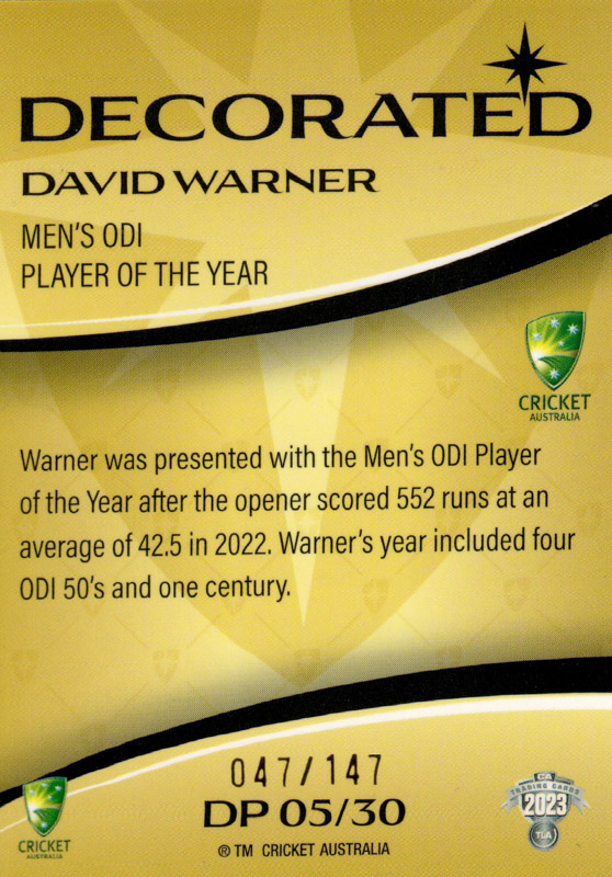 David Warner back