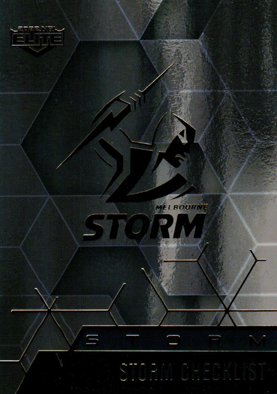 Melbourne Storm Checklist