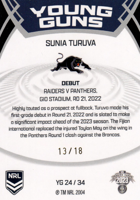 Sunia Turuva back
