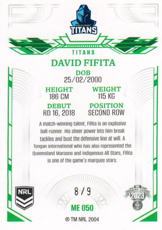 David Fifita back