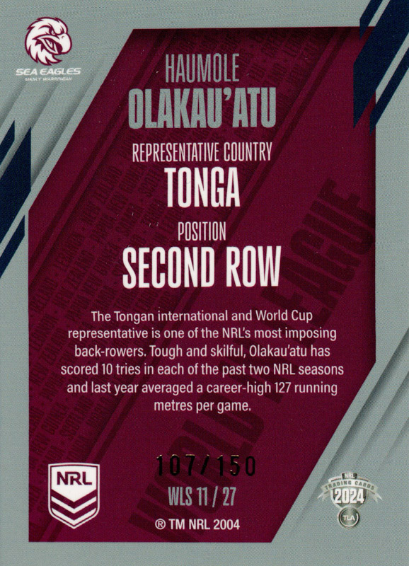 Haumole Olakau’Atu back