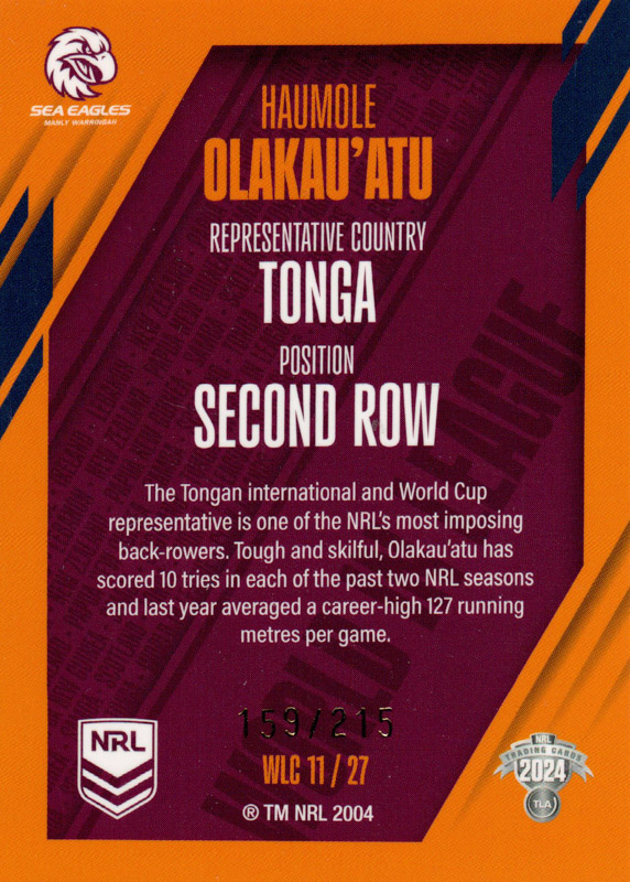 Haumole Olakau’Atu back