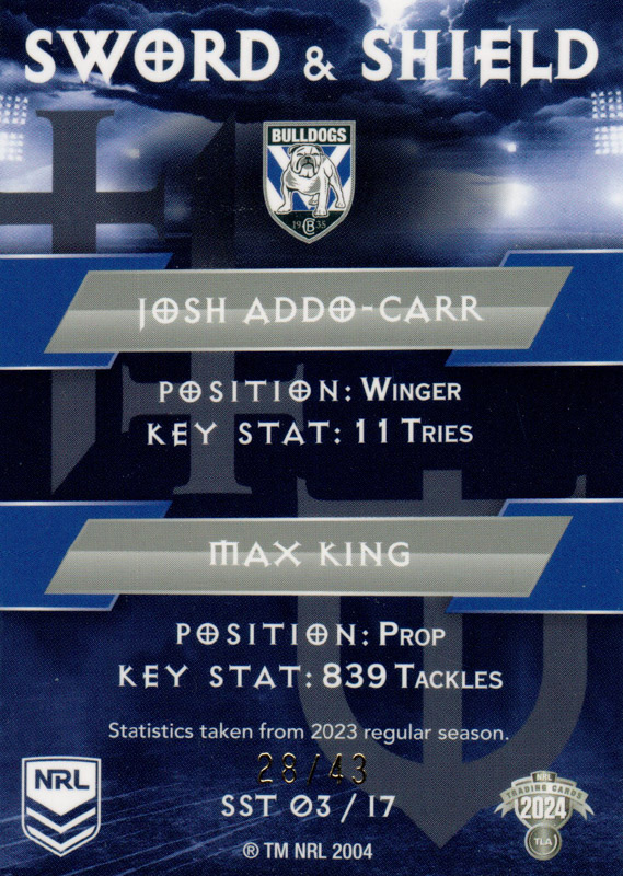 Josh Addo-Carr / Max King back