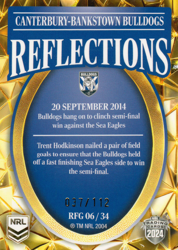 2014 Bulldogs Semi Final Win back