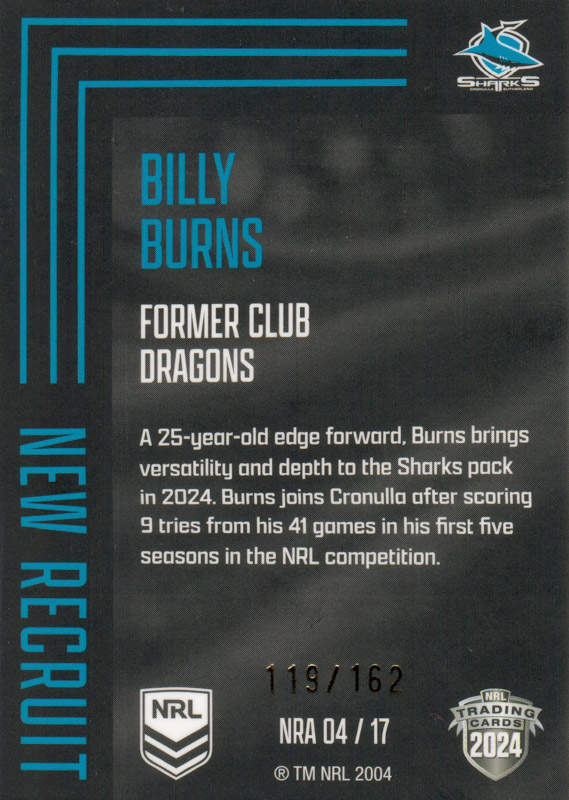 Billy Burns back