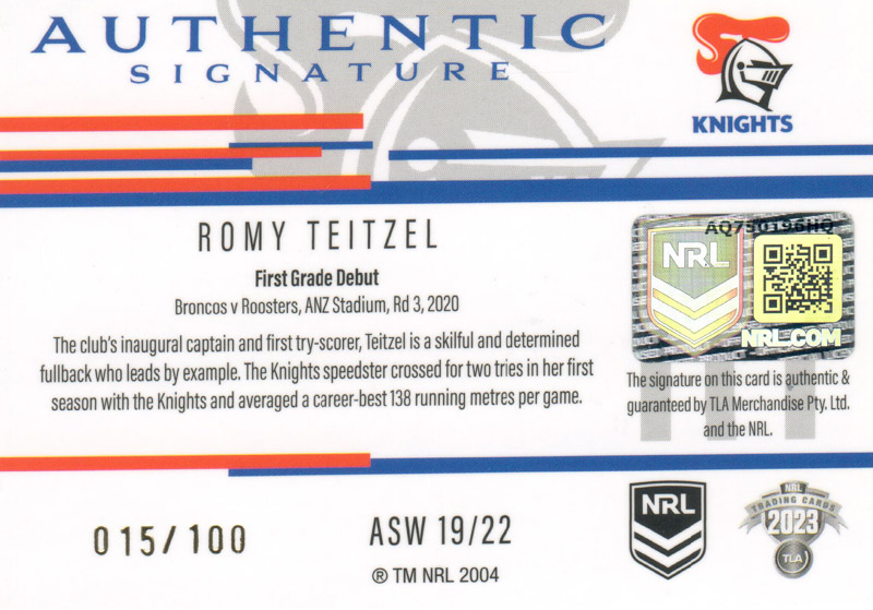 Romy Teitzel back