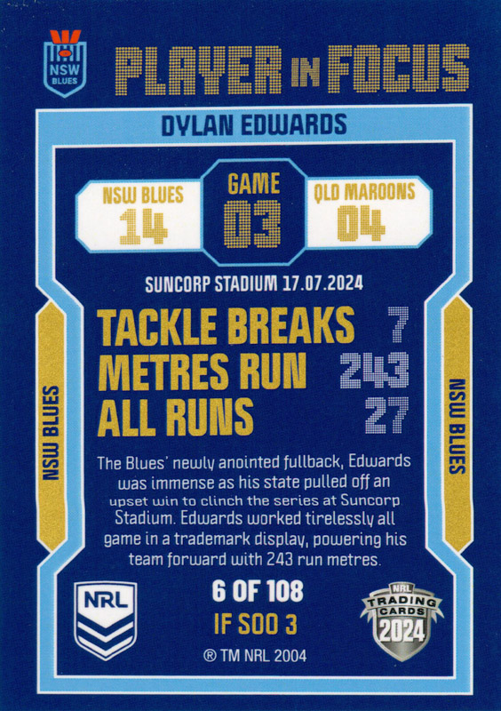 Dylan Edwards back