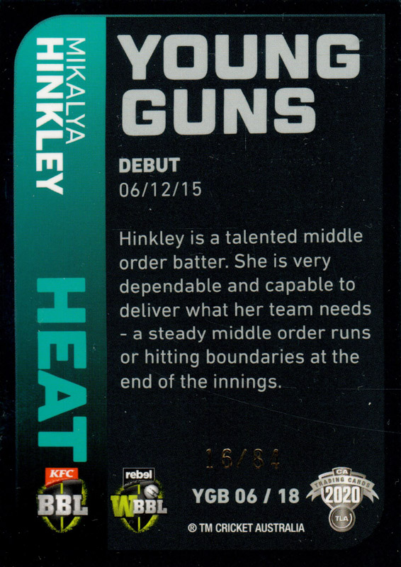 Mikayla Hinkley back