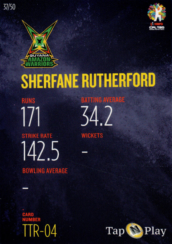 Sherfane Rutherford back