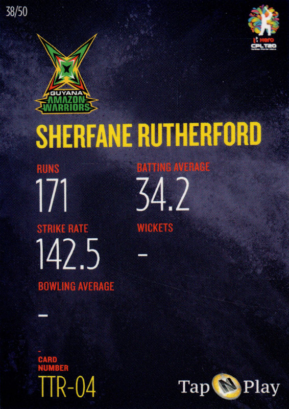 Sherfane Rutherford back
