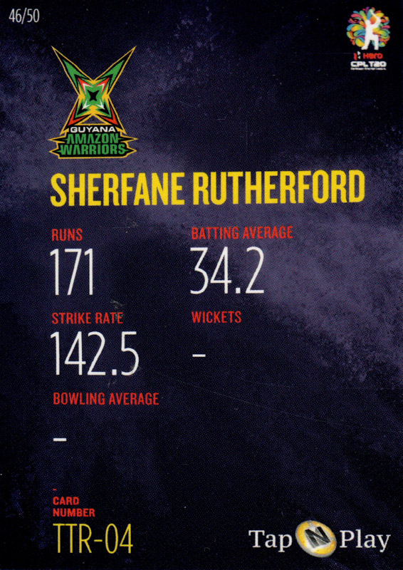 Sherfane Rutherford back