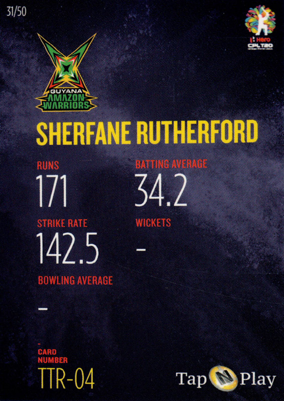 Sherfane Rutherford back