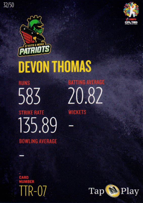 Devon Thomas back