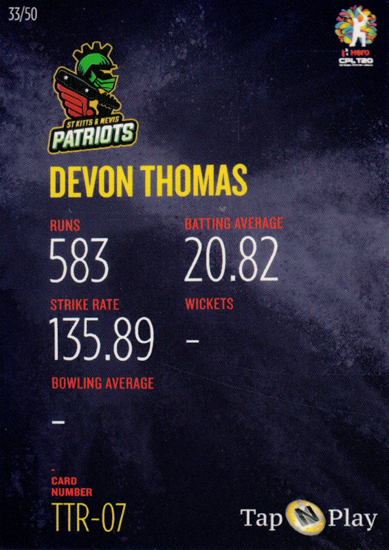 Devon Thomas back