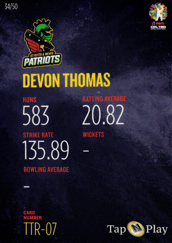Devon Thomas back