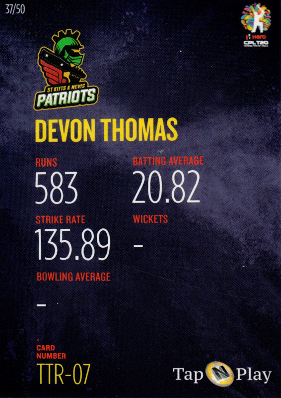 Devon Thomas back