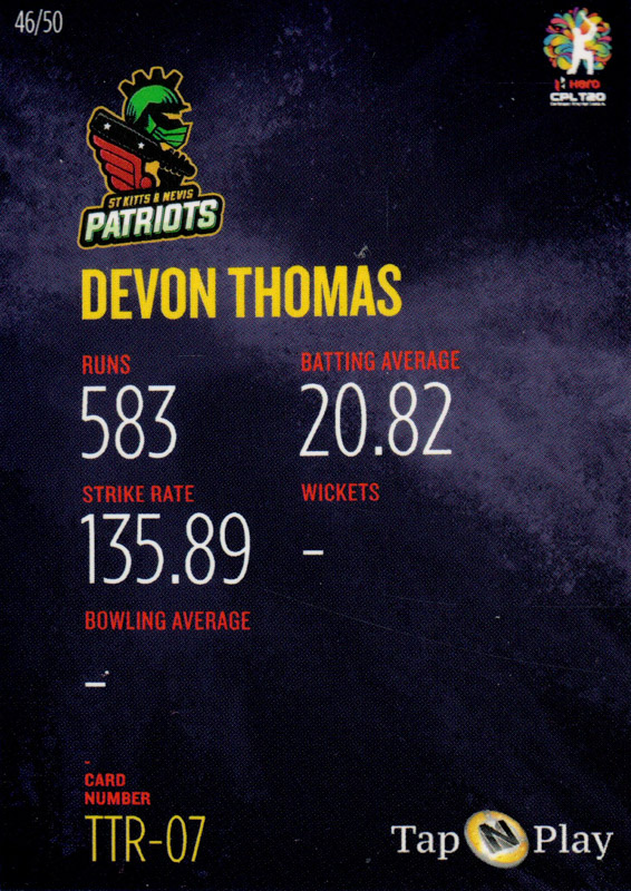 Devon Thomas back