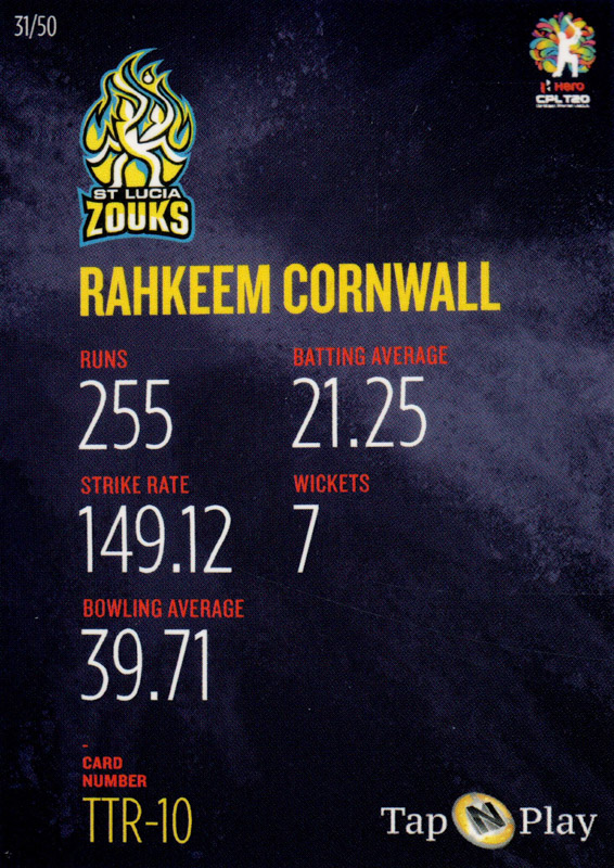 Rahkeem Cornwall back