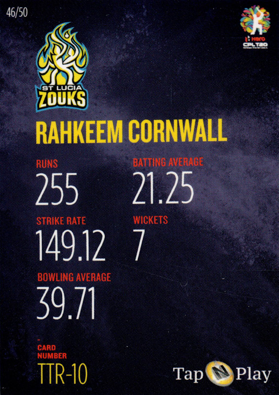 Rahkeem Cornwall back
