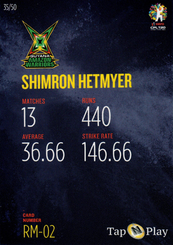 Shimron Hetmyer back