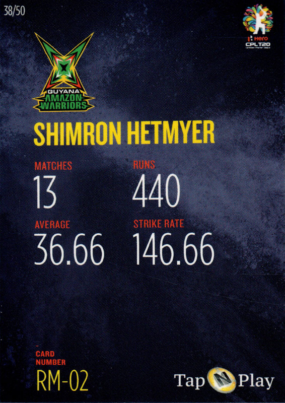Shimron Hetmyer back