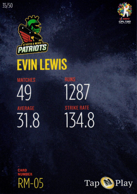 Evin Lewis back