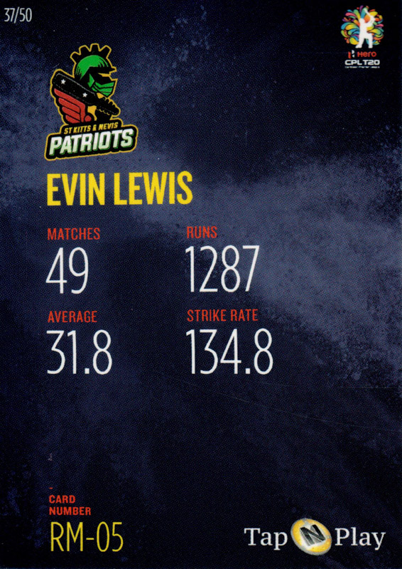 Evin Lewis back