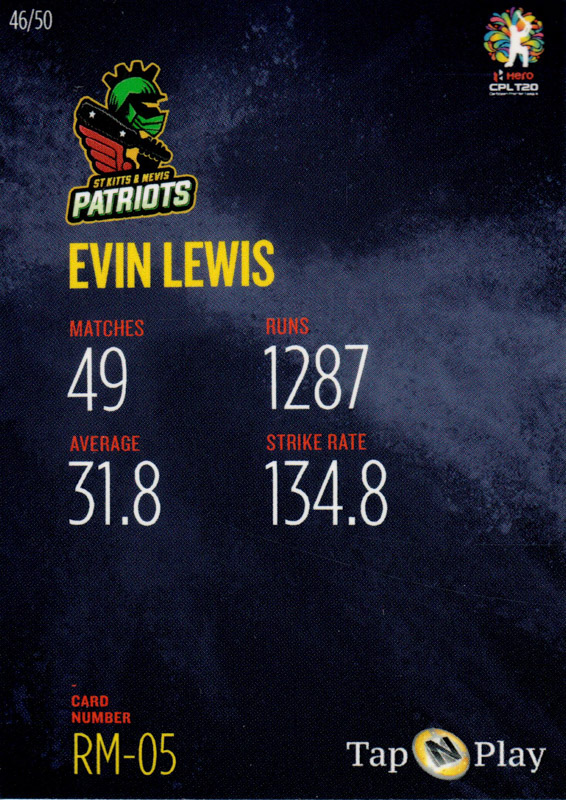 Evin Lewis back