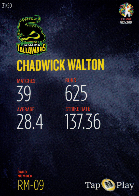 Chadwick Walton back