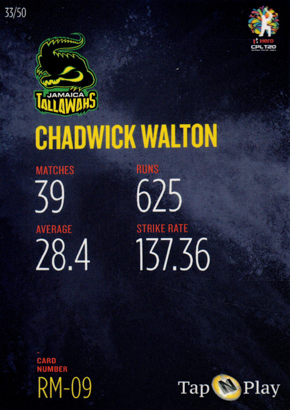 Chadwick Walton back