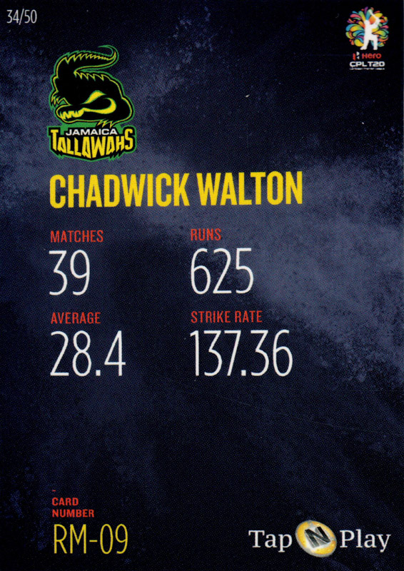 Chadwick Walton back