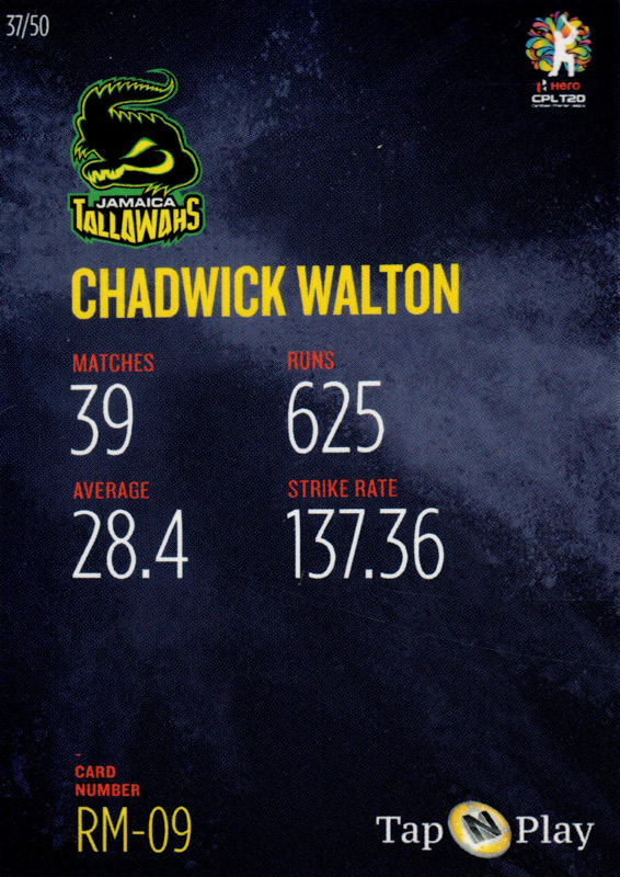 Chadwick Walton back
