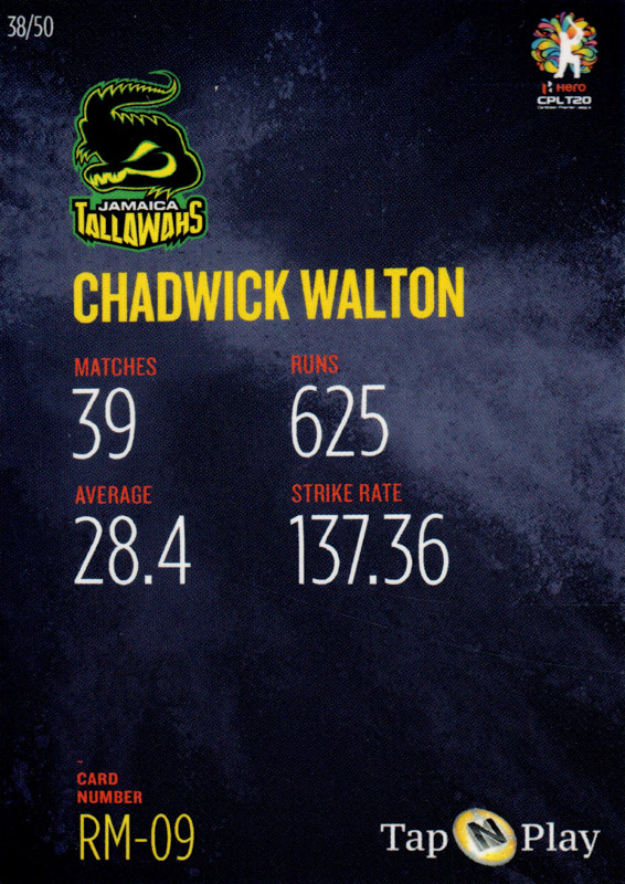 Chadwick Walton back