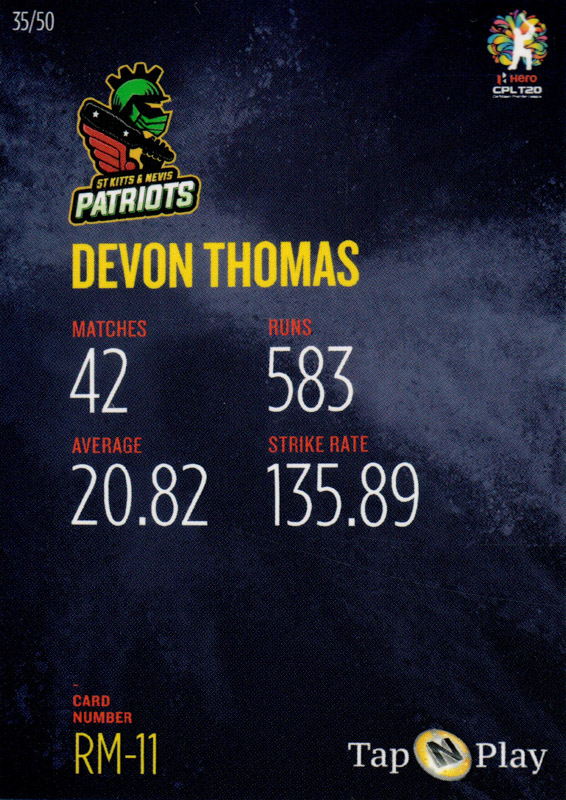 Devon Thomas back