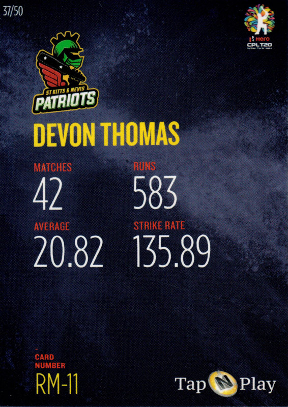 Devon Thomas back