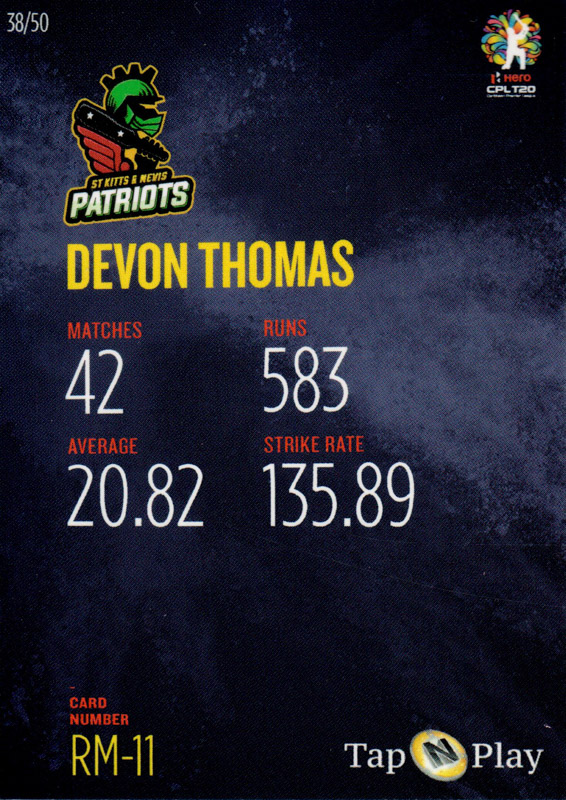 Devon Thomas back