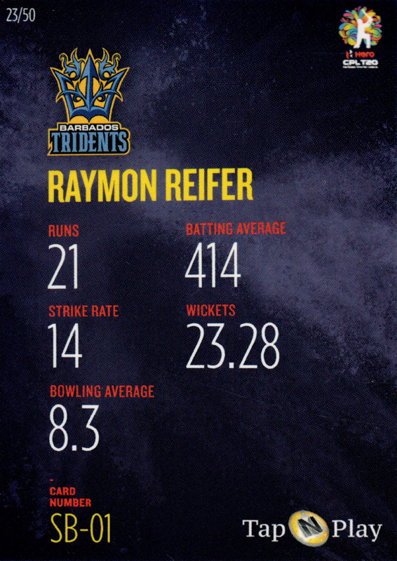 Raymon Reifer back