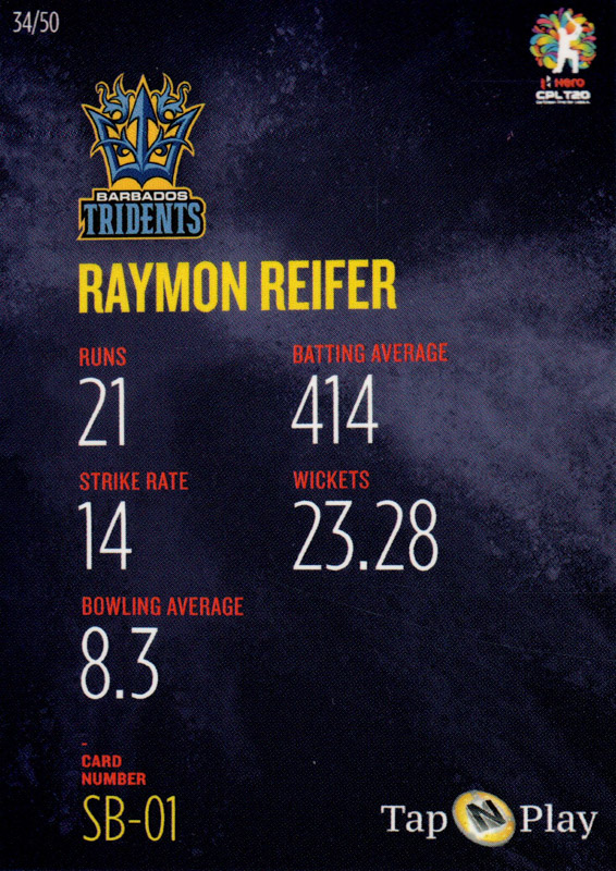 Raymon Reifer back