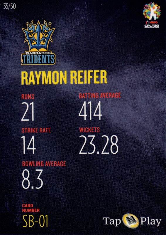 Raymon Reifer back