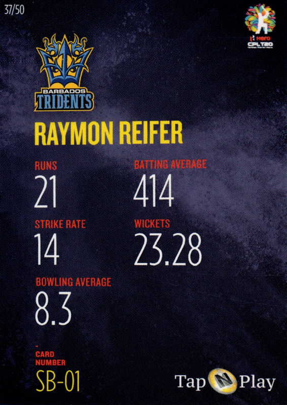 Raymon Reifer back