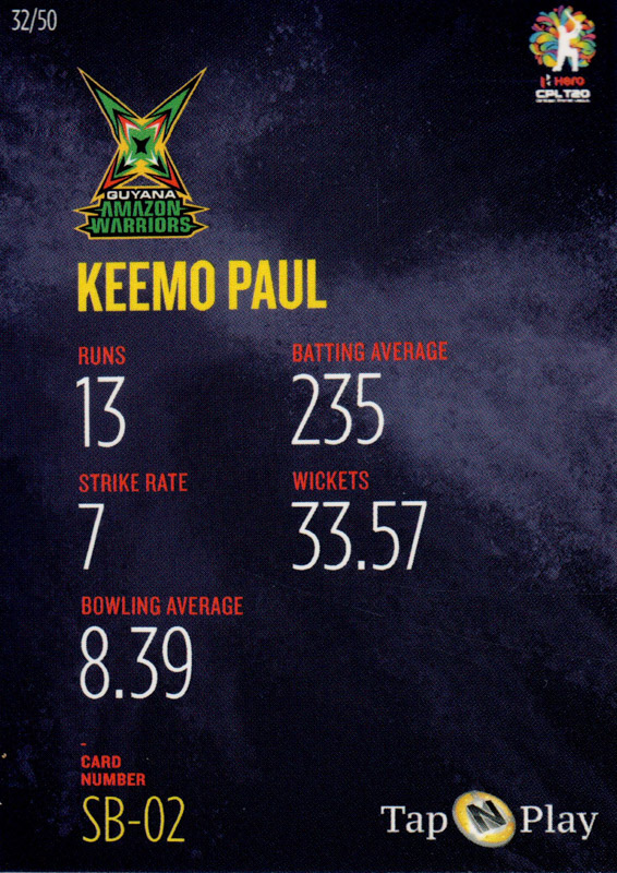 Keemo Paul back